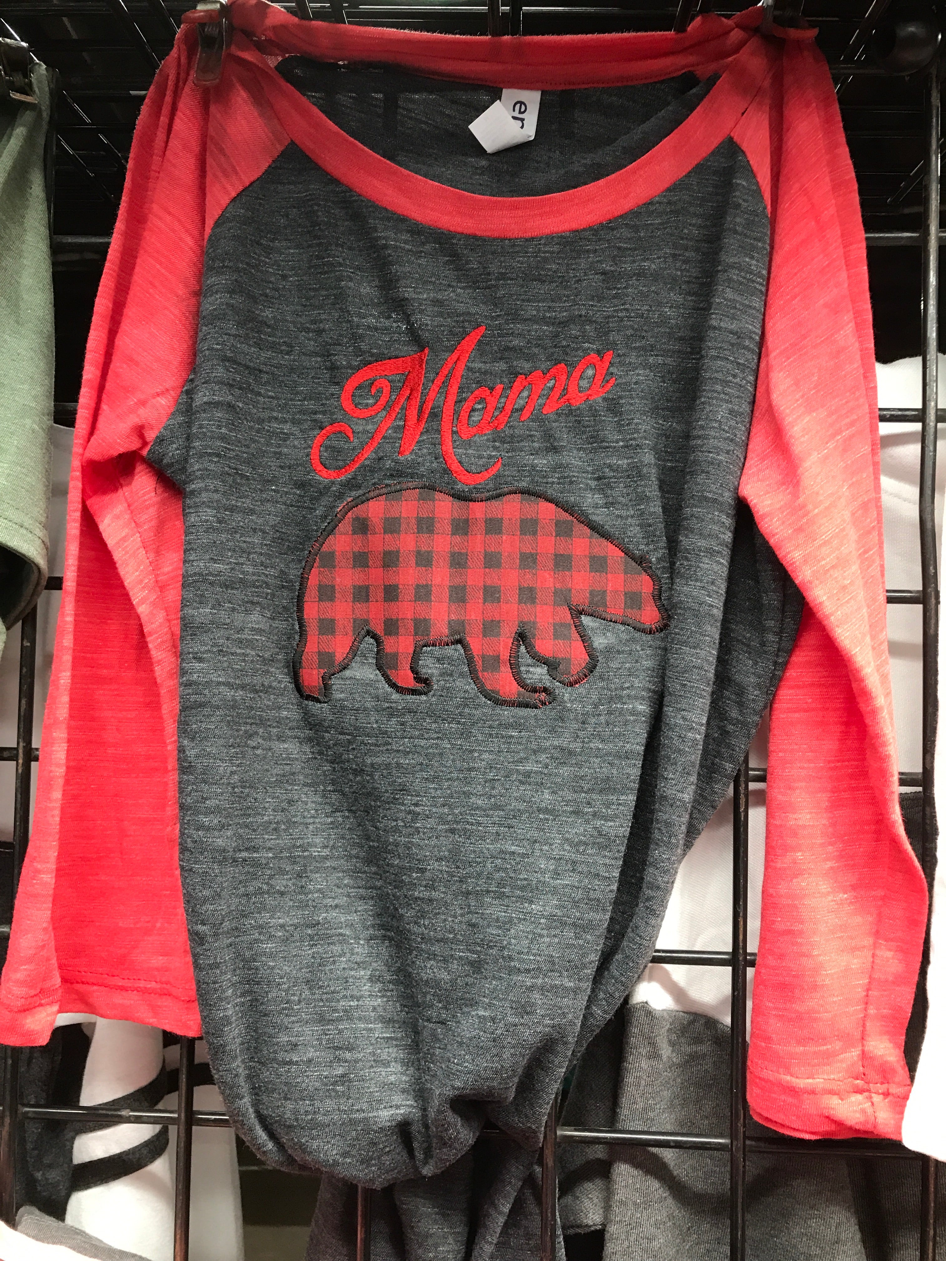 Buffalo Check Mama Bear Tee