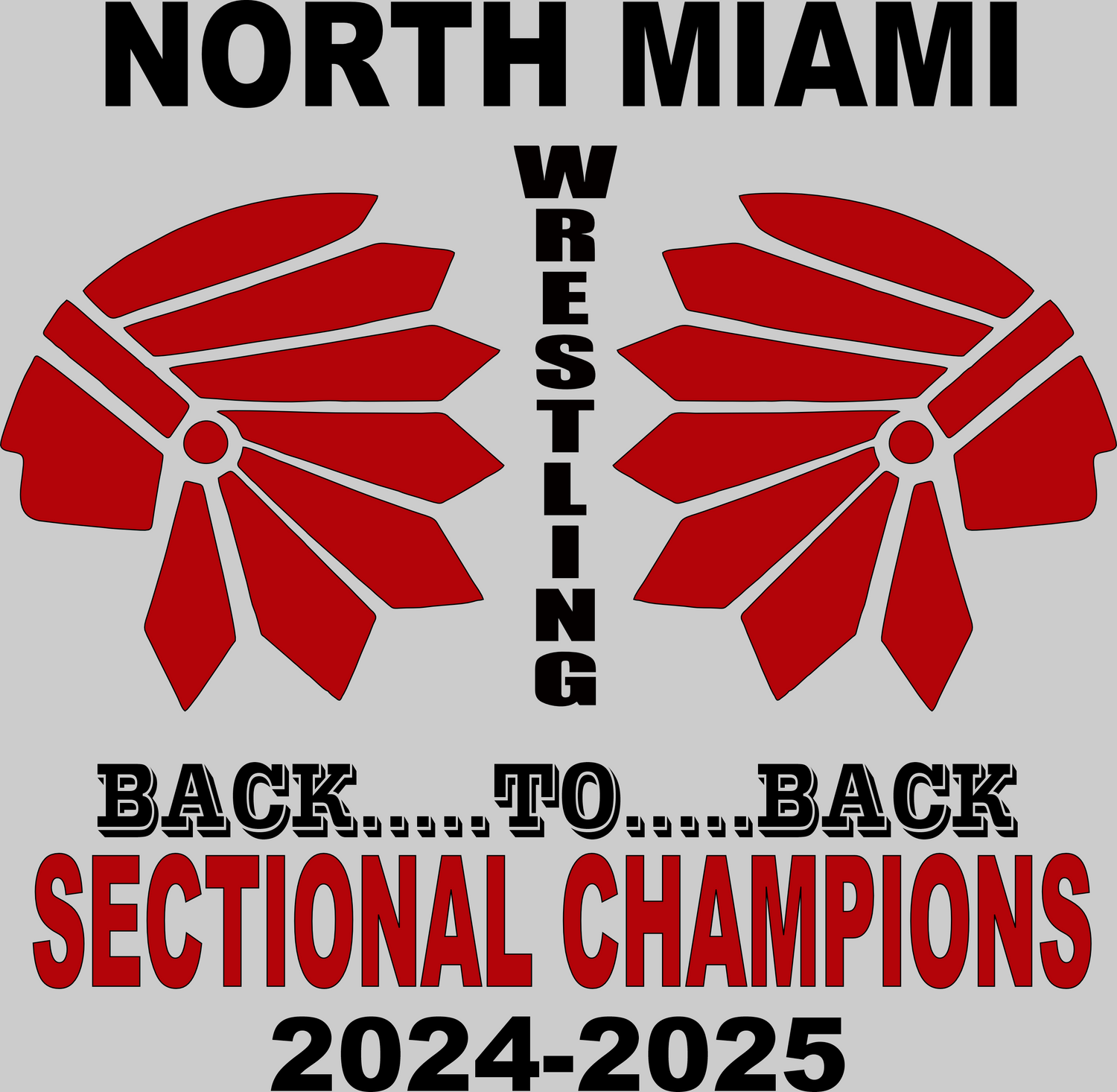 NORTH MIAMI WRESTLING SECTIONAL CHAMPIONSHIP T-SHIRT