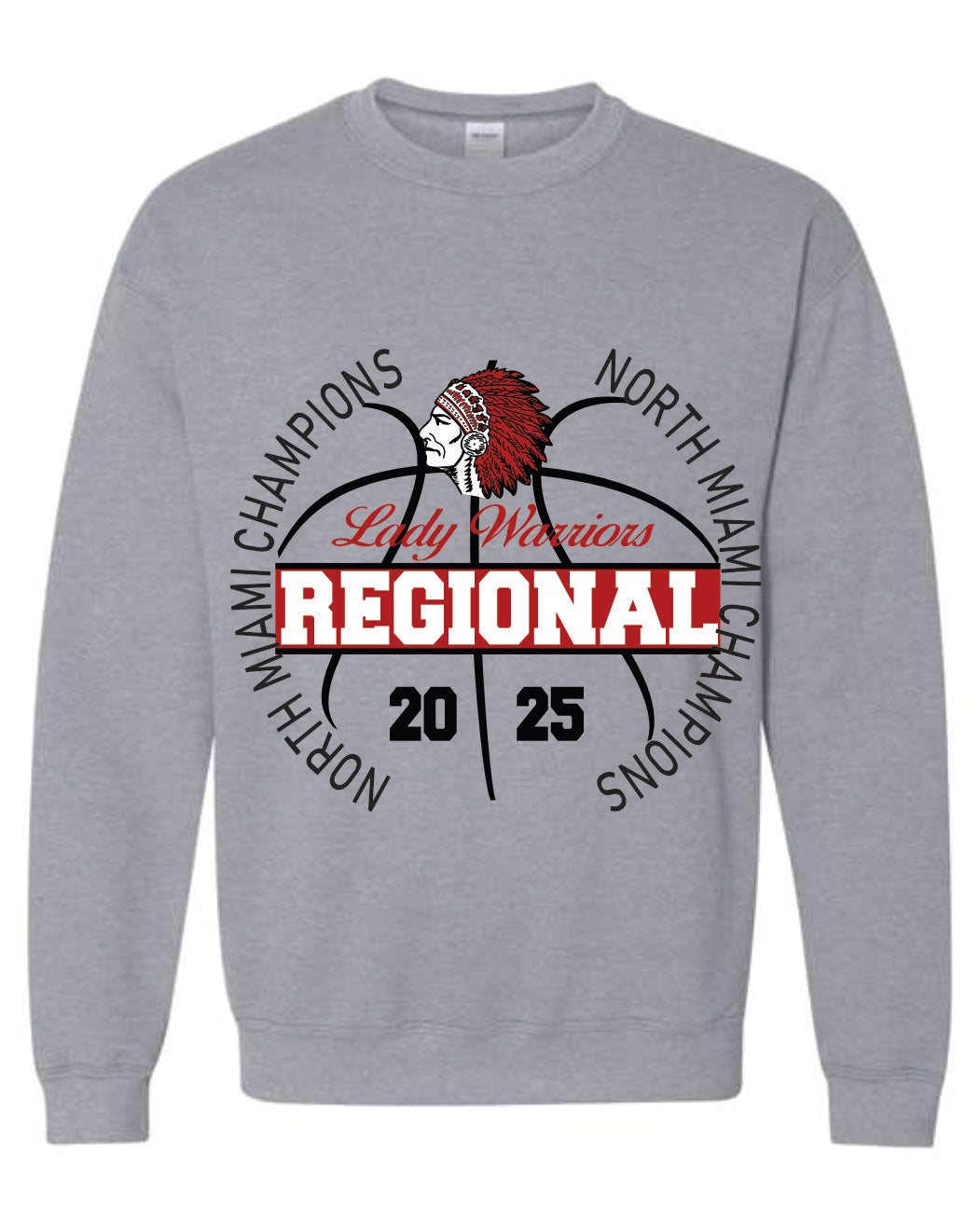 Girls Varsity Basketball Regional Crew Sweatshirt